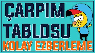 ÇARPIM TABLOSU  KOLAY EZBERLEME [upl. by Cecilio]