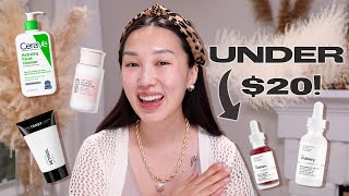 Affordable GLASS SKIN Skincare Under 20 [upl. by Ennirroc613]