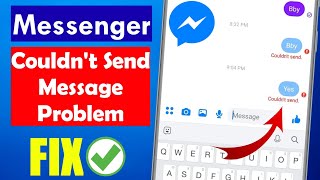 SOLVED Messenger Couldnt Send the Message Problem [upl. by Belier]