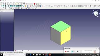 Freecad 3 How to create hole in Freecad [upl. by Elata62]