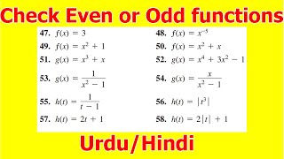 Even and odd functions  Thomas Calculus  fully explained [upl. by Oynotna]