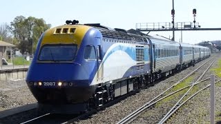 Australia  Melbourne bound XPT at Goulburn NSW [upl. by Anderer]