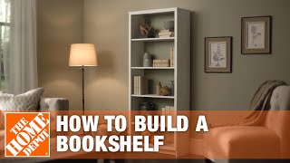 DIY Bookshelf – Simple Wood Projects  The Home Depot [upl. by Harmon]