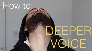 How to make your voice DEEPER  4 Steps [upl. by Torras101]