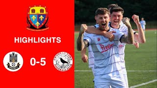 Caerleon 05 Cwmbrân Town  Gwent FA Senior cup  Quarter final highlights [upl. by Garratt523]