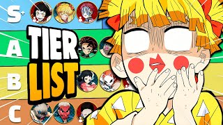 All Demon Slayer Characters RANKED — Tier List [upl. by Scoter]