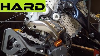 Shimano XTR RDM9000 Rear Derailleur Clutch Adjustment For Better Shifting [upl. by Haimirej]