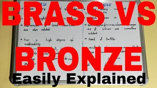 Brass vs BronzeDifference between brass and bronzeBrass and bronze differenceBrass and bronze [upl. by Volkan]