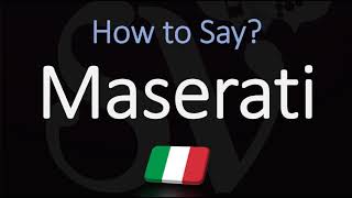 How to Pronounce Maserati CORRECTLY Italian Car Pronunciation [upl. by Esinereb]