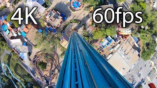 Falcons Fury onride 4K POV 60fps Busch Gardens Tampa [upl. by Derag]