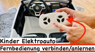 Kinder Elektroauto Fernbedienung verbindenanlernen⚡️Anleitung [upl. by Zemaj]