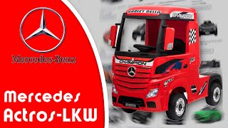 Kinder Elektroauto Kinderfahrzeug “Mercedes Actros LKW” Allradantrieb Ferngesteuert [upl. by Deborah]