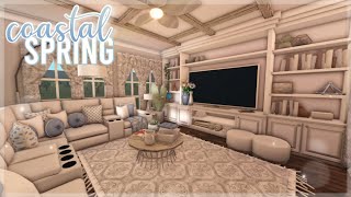 Bloxburg  Coastal Spring Farmhouse  Roblox  House Build [upl. by Harlan]