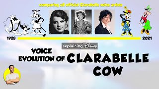 Voice Evolution of CLARABELLE COW Over 91 Years  CARTOON EVOLUTION [upl. by Froemming437]