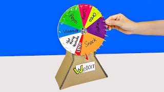 How To Make A Prize Wheel from Cardboard [upl. by Nauqaj]