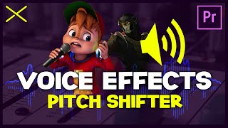 Pitch Shifter VOICE CHANGE Effect  Premiere Pro Tutorial [upl. by Nimajneb]