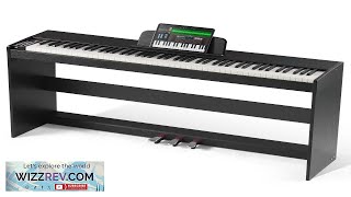 VEVOR 88 Key Fully Weighted Digital Piano Dual Keyboard Simple Cabinet Bracket Review [upl. by Eiznyl]