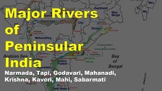 Peninsular Rivers of India  Geography UPSC IAS NDA CDS SSC CGL [upl. by Kizzie]