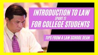 Introduction to Law for College Students Part 1 [upl. by Thessa]