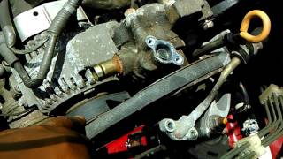 9904 Honda Accord power steering pump removal and install [upl. by Saihtam]