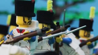 1815 LEGO Napoleon Battle of Waterloo at Hougoumont [upl. by Nabe]