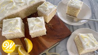 Easy Lemon Cake Recipe  Wilton [upl. by Charlie]