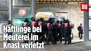 Gefängnismeuterei Polizei stürmt Knast in Thüringen  JVA Untermaßfeld [upl. by Appleby]