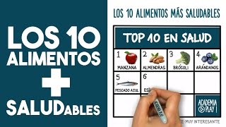 Los 10 alimentos más saludables TOP TEN [upl. by Nepets]