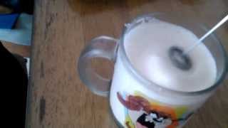 Aerolatte Review Frothing Cold Milk In Under 1 Minute [upl. by Nnaaras]