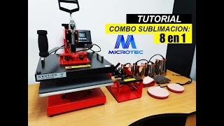 Tutorial COMBO 8 en 1 de Sublimación  MICROTEC  Mod DCH800  TCH800 [upl. by Leland119]