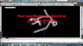 How to insert coordinate points into autoCAD [upl. by Llennyl897]