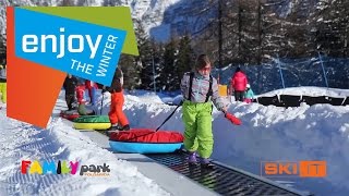 Family Park Folgarida giocare sulla neve in Val di Sole in Trentino [upl. by Florida]