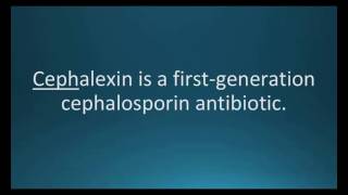 How to pronounce cephalexin Keflex Memorizing Pharmacology Flashcard [upl. by Garlanda]