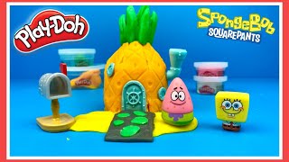 Play Doh Builder SpongeBob SquarePants uitpakken  Family Toys Collector [upl. by Arva]