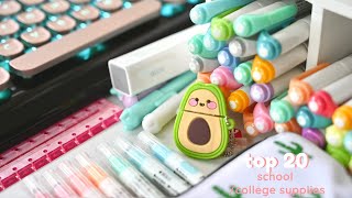 Top 20 school supplies you didn’t know you needed ✨🥑 [upl. by Pimbley]